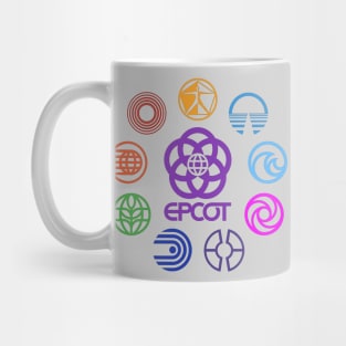 EPCOT Retro Logos Mug